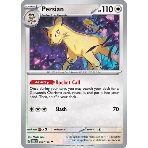 Persian (053/165) [SV: Scarlet & Violet 151] - PokéBox Australia