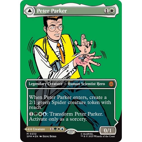 Peter Parker (0232) (Borderless) (232) (Marvel's Spider - Man) - PokéBox Australia
