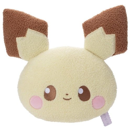 Pichu - Poke - Piece stuffed face cushion Pokémon Centre - PokéBox Australia