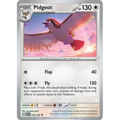 Pidgeot (018/165) [SV: Scarlet & Violet 151] - PokéBox Australia