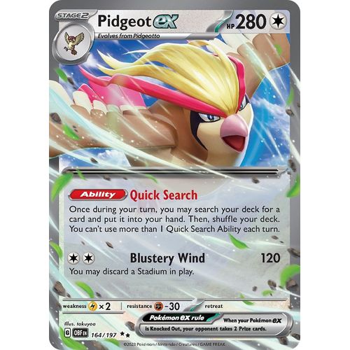 Pidgeot ex (164/197) [SV03: Obsidian Flames] - PokéBox Australia
