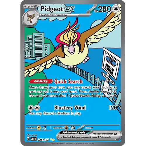 Pidgeot ex (225/197) [SV03: Obsidian Flames] - PokéBox Australia