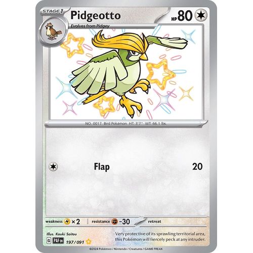 Pidgeotto (197/091) [SV: Paldean Fates] - PokéBox Australia