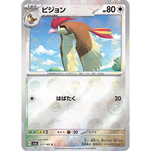 Pidgeotto (Poke Ball Pattern) (017/165) (SV2a: Pokemon Card 151) - PokéBox Australia