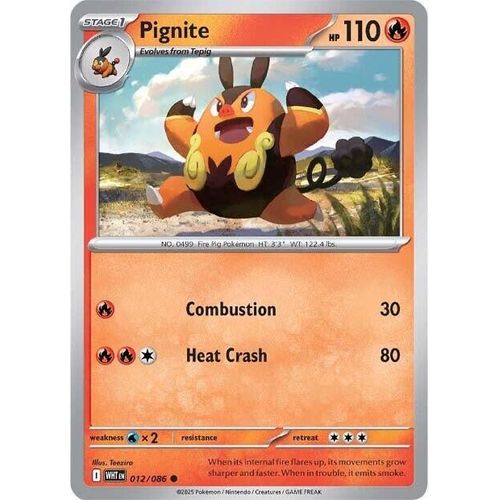 Pignite (012/086) (SV: White Flare) - PokéBox Australia