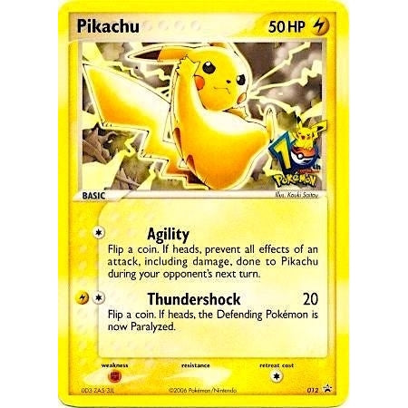 Pikachu - 012 (10th Anniversary) (012) (Miscellaneous Cards & Products) - PokéBox Australia