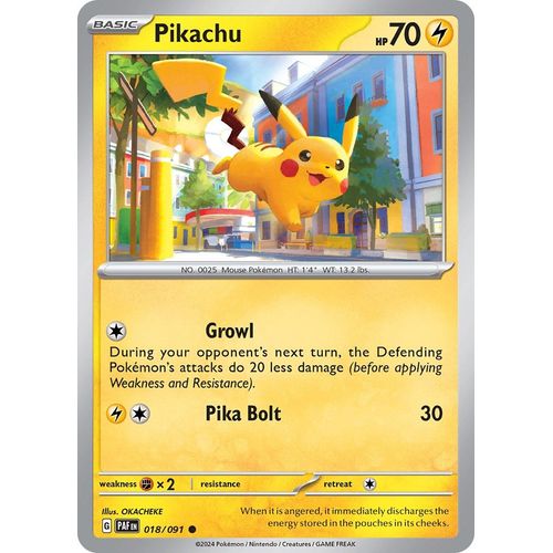 Pikachu (018/091) [SV: Paldean Fates] - PokéBox Australia