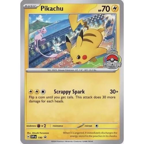 Pikachu - 190 (190) (SV: Scarlet & Violet Promo Cards) - PokéBox Australia