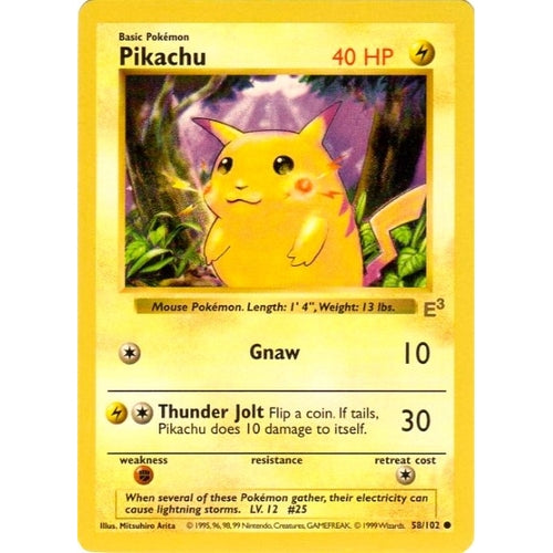 Pikachu - 58/102 (E3 Stamped with Red Cheeks) (058/102) (Miscellaneous Cards & Products) - PokéBox Australia