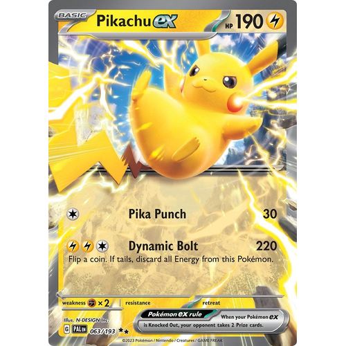Pikachu ex (063/193) [SV02: Paldea Evolved] - PokéBox Australia