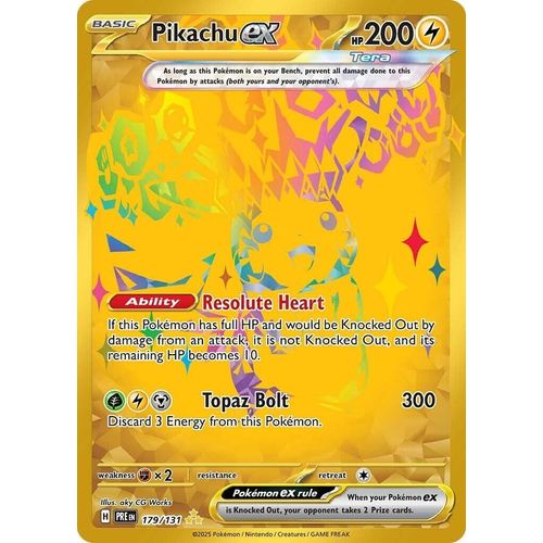 Pikachu ex (179/131) [SV: Prismatic Evolutions] - PokéBox Australia
