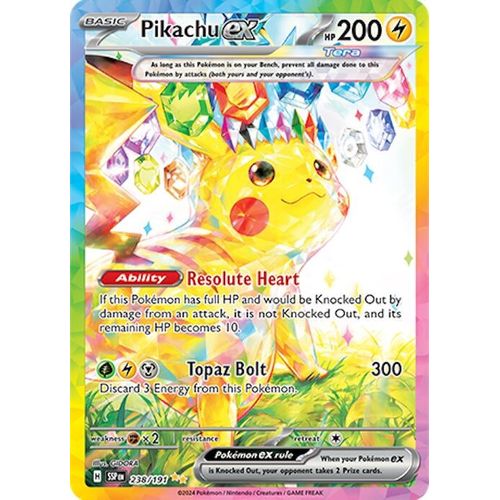 Pikachu ex (238/191) [SV08: Surging Sparks] - PokéBox Australia