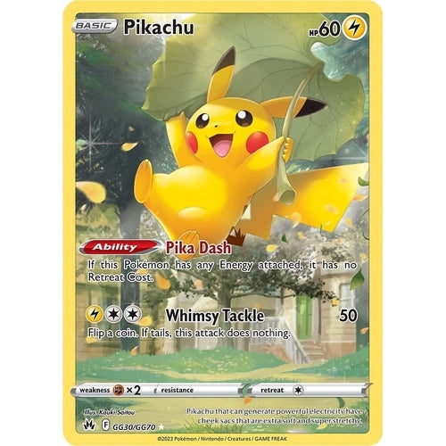 Pikachu (GG30/GG70) (Crown Zenith: Galarian Gallery) - PokéBox Australia