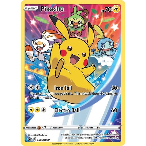Pikachu - SWSH020 (SWSH020) (SWSH: Sword & Shield Promo Cards) - PokéBox Australia