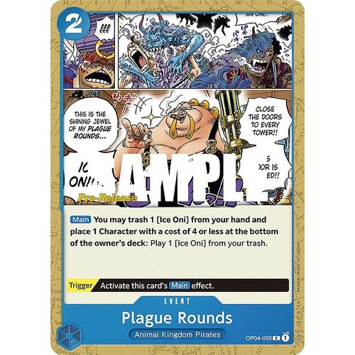 Plague Rounds (OP04 - 055) [Kingdoms of Intrigue Pre - Release Cards] - PokéBox Australia