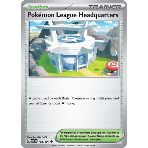 Pokemon League Headquarters (192/197) [SV03: Obsidian Flames] - PokéBox Australia