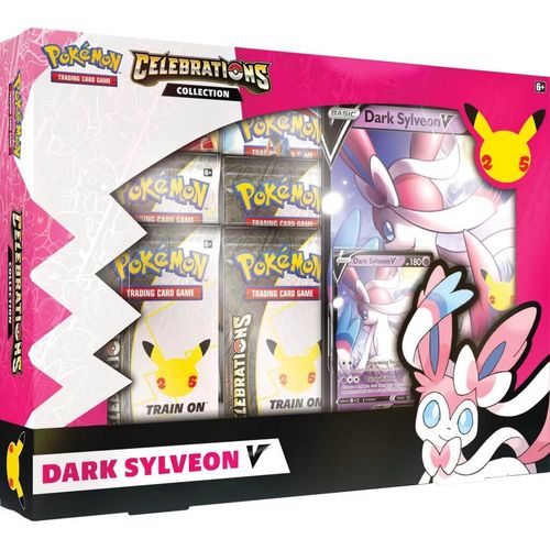 POKÉMON TCG Celebrations - Lance Charizard & Dark Sylveon Tins (Pair) - PokéBox Australia