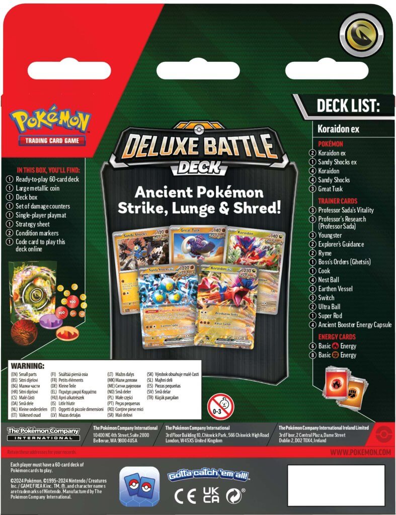 POKÉMON TCG Koraidon ex Deluxe Battle Deck - PokéBox Australia