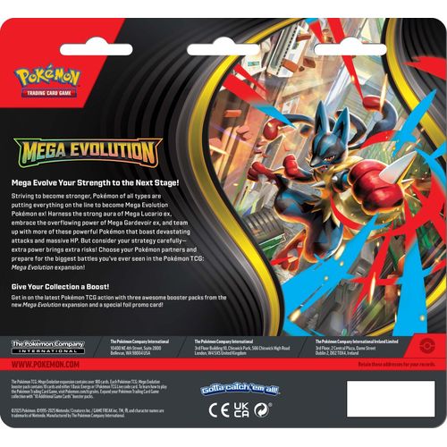 POKÉMON TCG: Mega Evolution ME01 - Three Booster Blister - PokéBox Australia