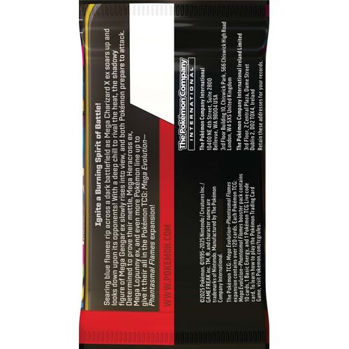Pokemon TCG: Mega Evolution ME02 - Phantasmal Flames Booster Pack - PokéBox Australia