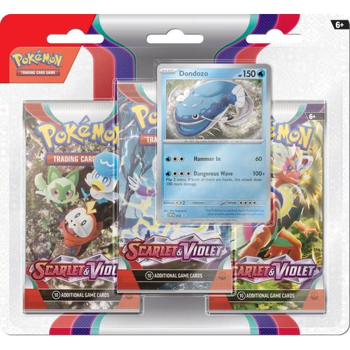 POKÉMON TCG Scarlet & Violet 1 Three - Booster Blister - PokéBox Australia