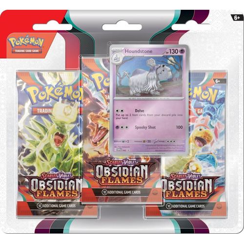 POKÉMON TCG Scarlet & Violet 3: Obsidian Flames Three Booster Blister - PokéBox Australia
