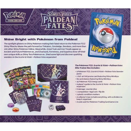 POKÉMON TCG Scarlet & Violet 4.5: Paldean Fates Elite Trainer Box x10 SEALED CASE (ETB) - PokéBox Australia