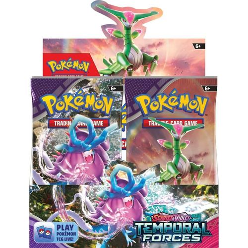 POKÉMON TCG Scarlet & Violet 5: Temporal Forces Sealed Case 6x Booster Box - PokéBox Australia