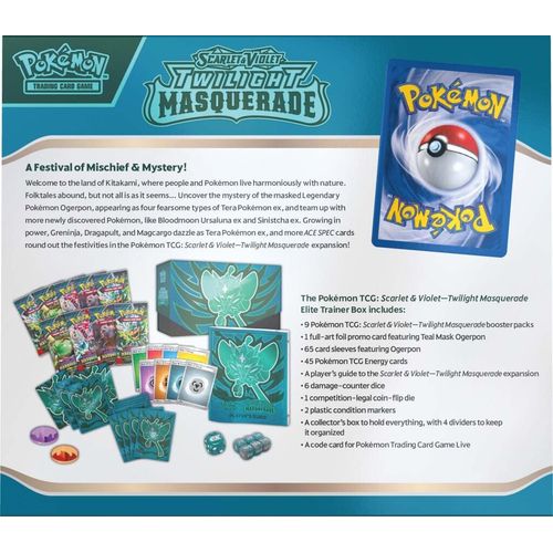 POKÉMON TCG Scarlet & Violet 6: Twilight Masquerade Elite Trainer Box (ETB) - PokéBox Australia