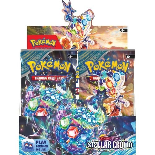 POKÉMON TCG Scarlet & Violet 7: Stellar Crown Sealed Case 6x Booster Box - PokéBox Australia