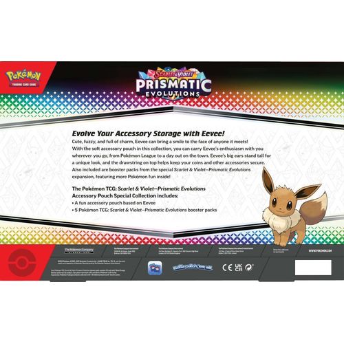 POKÉMON TCG Scarlet & Violet 8.5: Prismatic Evolutions Accessory Pouch - PokéBox Australia