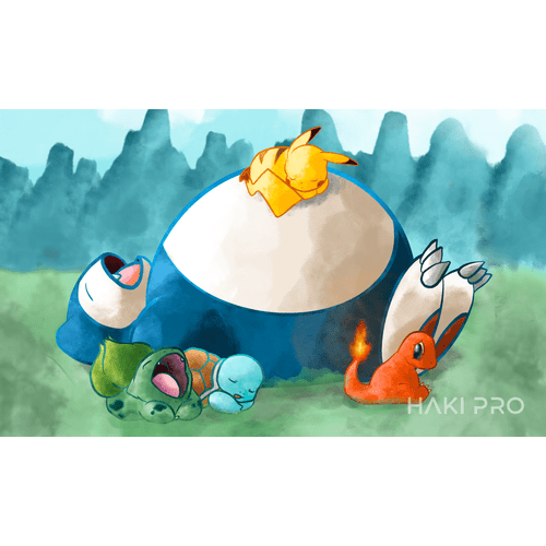 Pokemon - Tranquil Meadow: Snorlax & Friends - Playmat/Mouse Pad - PokéBox Australia