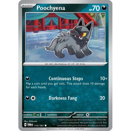 Poochyena (113/167) [SV06: Twilight Masquerade] - PokéBox Australia