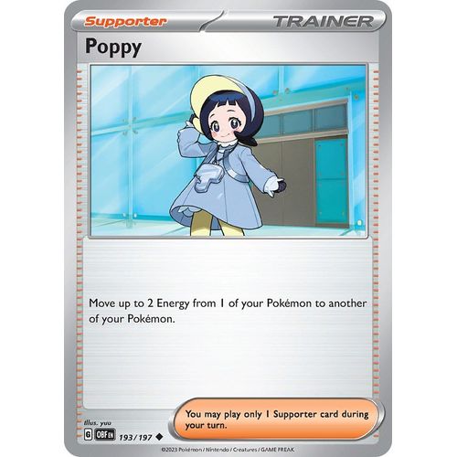 Poppy (193/197) [SV03: Obsidian Flames] - PokéBox Australia