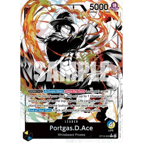 Portgas.D.Ace (002) (Parallel) (ST13 - 002) [Ultra Deck: The Three Brothers] - PokéBox Australia
