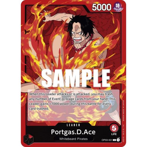 Portgas.D.Ace (OP03 - 001) [Pillars of Strength] - PokéBox Australia