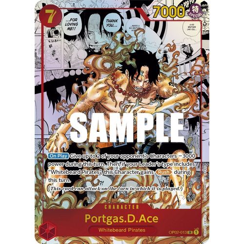 Portgas.D.Ace (Parallel) (Manga) (Alternate Art) (OP02 - 013) [Paramount War] - PokéBox Australia