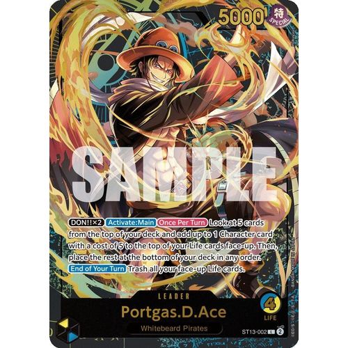 Portgas.D.Ace (Premium Card Collection - Leader Collection - ) (ST13 - 002) [One Piece Promotion Cards] - PokéBox Australia
