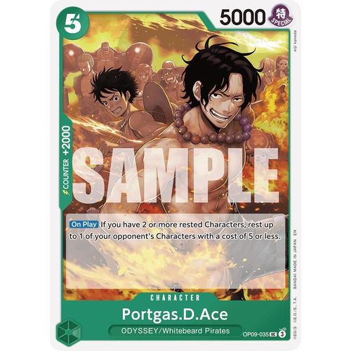 Portgas.D.Ace (Reprint) (OP09 - 035) [Starter Deck 28: GREEN/YELLOW Yamato] - PokéBox Australia