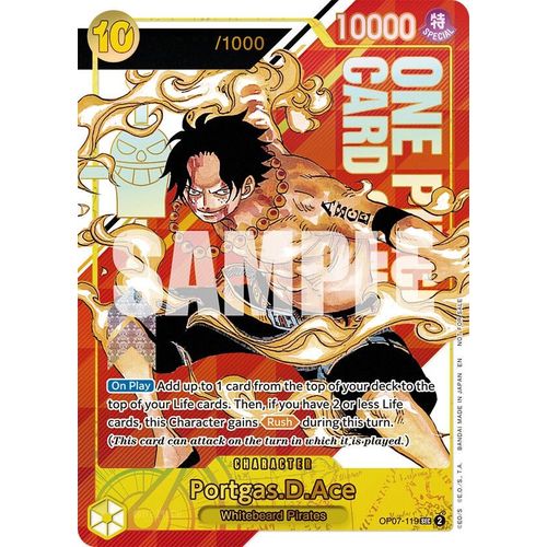Portgas.D.Ace (Serial Numbered) (OP07 - 119) [One Piece Promotion Cards] - PokéBox Australia