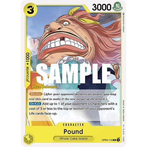 Pound (OP04 - 110) [Kingdoms of Intrigue Pre - Release Cards] - PokéBox Australia