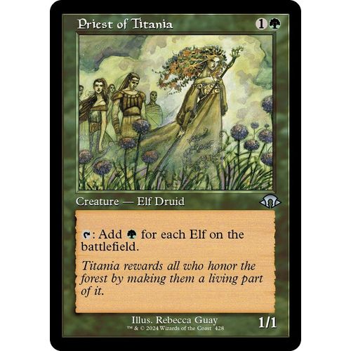 Priest of Titania (Retro Frame) (428) [Modern Horizons 3] - PokéBox Australia