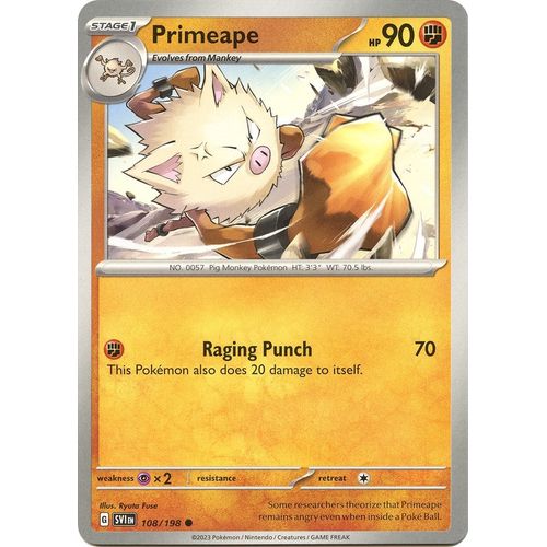Primeape (108/198) [SV01: Scarlet & Violet Base Set] - PokéBox Australia