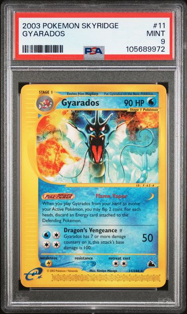 PSA MINT 9 - GYARADOS 2003 POKEMON SKYRIDGE - PokéBox Australia