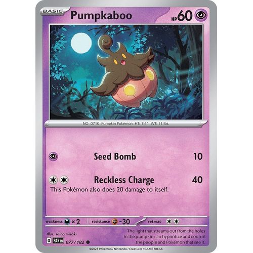 Pumpkaboo (077/182) [SV04: Paradox Rift] - PokéBox Australia