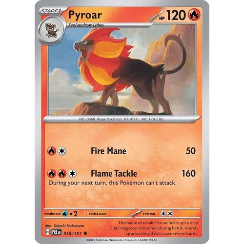 Pyroar (016/131) [SV: Prismatic Evolutions] - PokéBox Australia