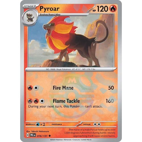 Pyroar (Master Ball Pattern) (016/131) [SV: Prismatic Evolutions] - PokéBox Australia