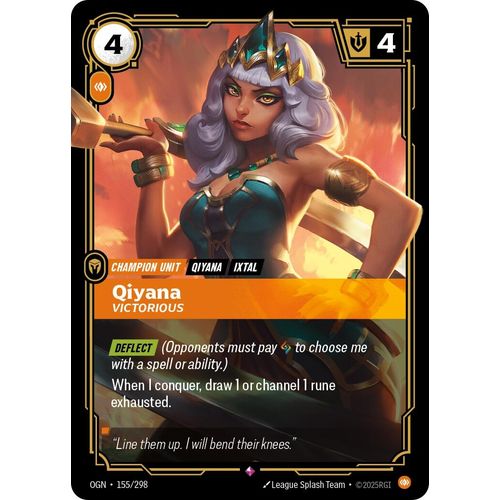 Qiyana - Victorious (155/298) (Origins) - PokéBox Australia