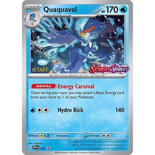 Quaquaval - 005 (Prerelease) [Staff] (005) (SV: Scarlet & Violet Promo Cards) - PokéBox Australia
