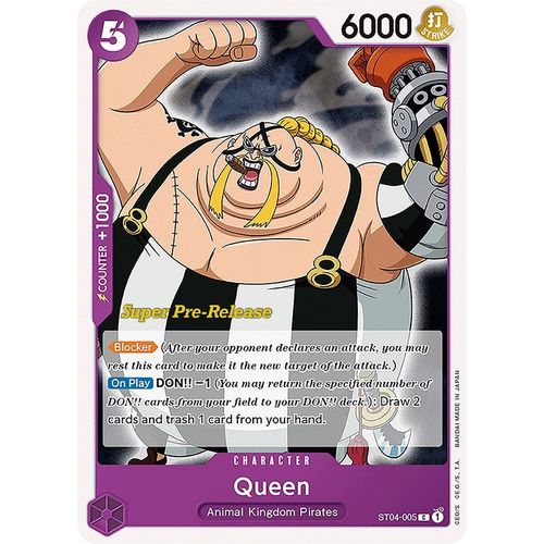 Queen (ST04 - 005) [Super Pre - Release Starter Deck 4: Animal Kingdom Pirates] - PokéBox Australia